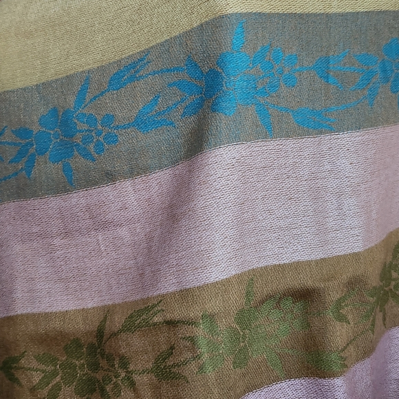 Pashmina Silk Scarf Reversible - Picture 2 of 7